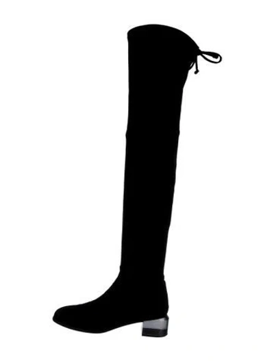 Pre-owned Stuart Weitzman Suede Boots In Black