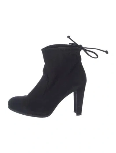 Pre-owned Stuart Weitzman Suede Boots In Black