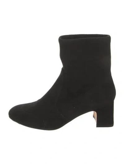 Pre-owned Stuart Weitzman Suede Boots In Black