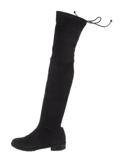 Pre-owned Stuart Weitzman Suede Boots In Black
