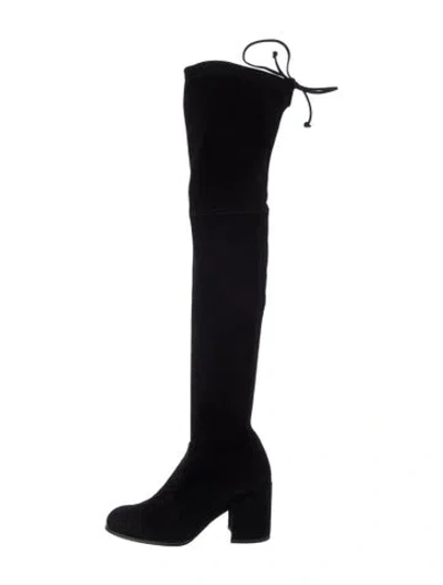 Pre-owned Stuart Weitzman Suede Boots In Black