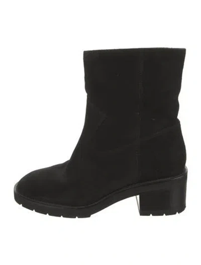 Pre-owned Stuart Weitzman Suede Boots In Black