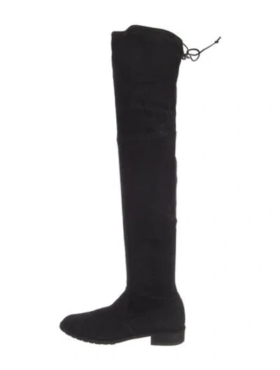 Pre-owned Stuart Weitzman Suede Boots In Black