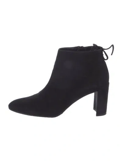 Pre-owned Stuart Weitzman Suede Boots In Black
