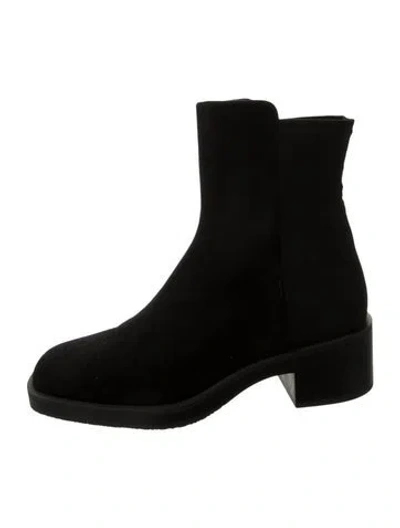 Pre-owned Stuart Weitzman Suede Boots In Black
