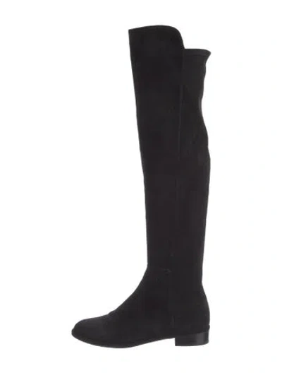 Pre-owned Stuart Weitzman Suede Boots In Black