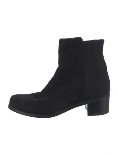 Pre-owned Stuart Weitzman Suede Boots In Black