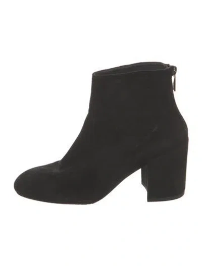Pre-owned Stuart Weitzman Suede Boots In Black
