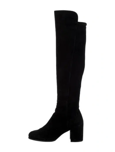Pre-owned Stuart Weitzman Suede Boots In Black