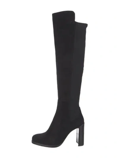 Pre-owned Stuart Weitzman Suede Boots In Black