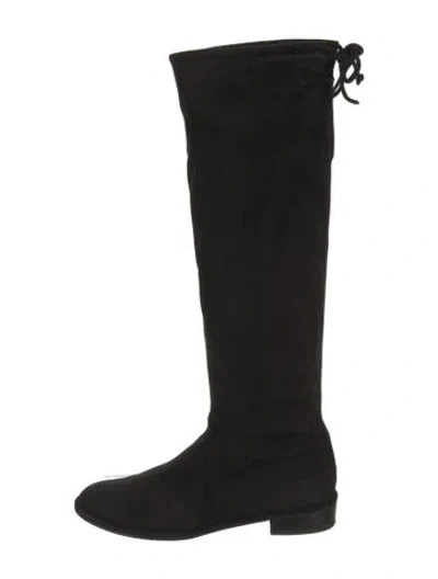 Pre-owned Stuart Weitzman Suede Boots In Black