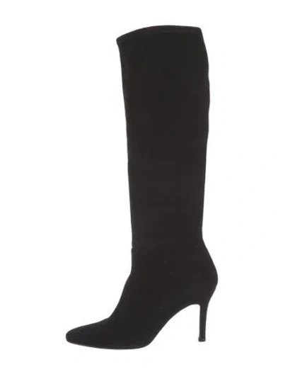 Pre-owned Stuart Weitzman Suede Boots In Black