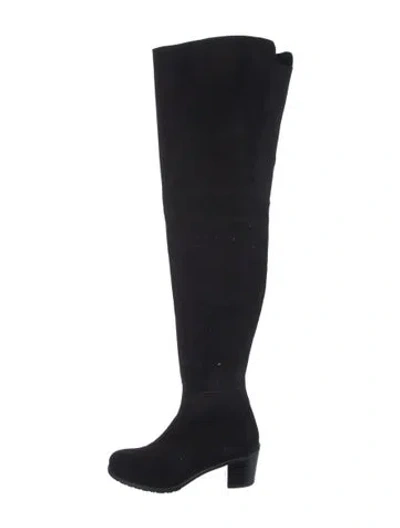 Pre-owned Stuart Weitzman Suede Boots In Black