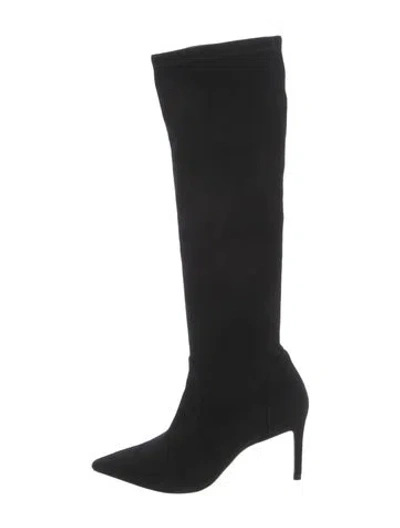 Pre-owned Stuart Weitzman Suede Boots In Black
