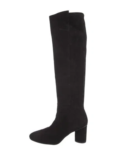 Pre-owned Stuart Weitzman Suede Boots In Black