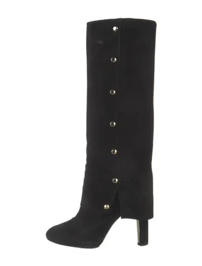 Pre-owned Stuart Weitzman Suede Boots In Black