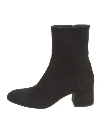 Pre-owned Stuart Weitzman Suede Boots In Black