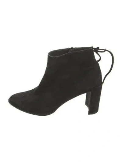 Pre-owned Stuart Weitzman Suede Boots In Black