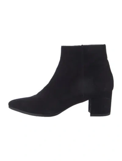 Pre-owned Stuart Weitzman Suede Boots In Black