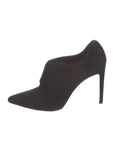 Pre-owned Stuart Weitzman Suede Boots In Black