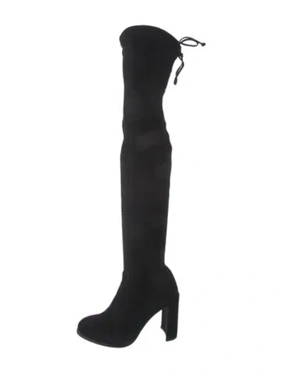 Pre-owned Stuart Weitzman Suede Boots In Black