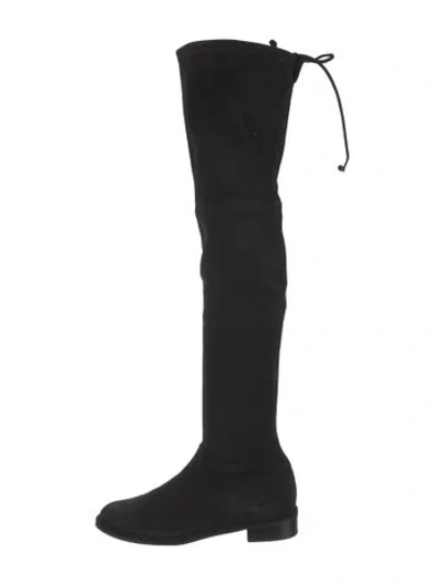 Pre-owned Stuart Weitzman Suede Boots In Black