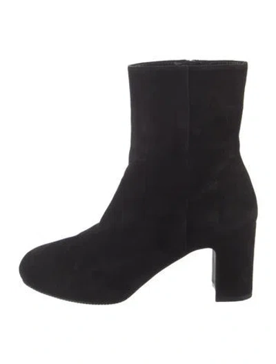 Pre-owned Stuart Weitzman Suede Boots In Black
