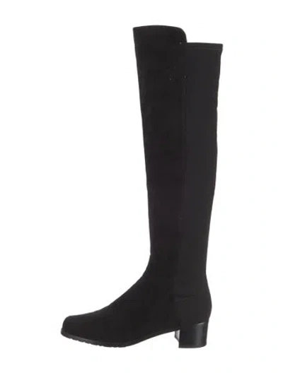 Pre-owned Stuart Weitzman Suede Boots In Black