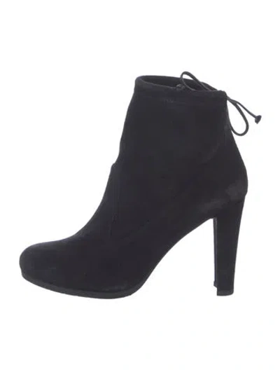 Pre-owned Stuart Weitzman Suede Boots In Black