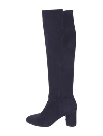 Pre-owned Stuart Weitzman Suede Boots In Blue