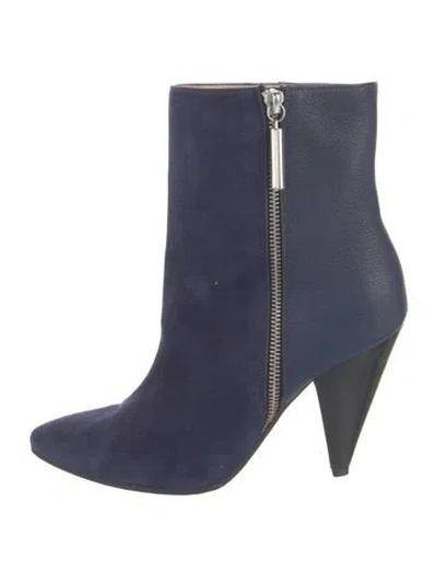 Pre-owned Stuart Weitzman Suede Boots In Blue