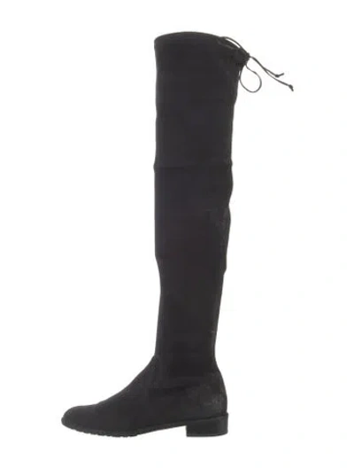 Pre-owned Stuart Weitzman Suede Boots In Blue