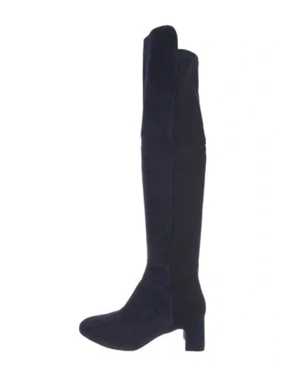Pre-owned Stuart Weitzman Suede Boots In Blue