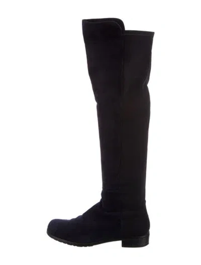 Pre-owned Stuart Weitzman Suede Boots In Blue