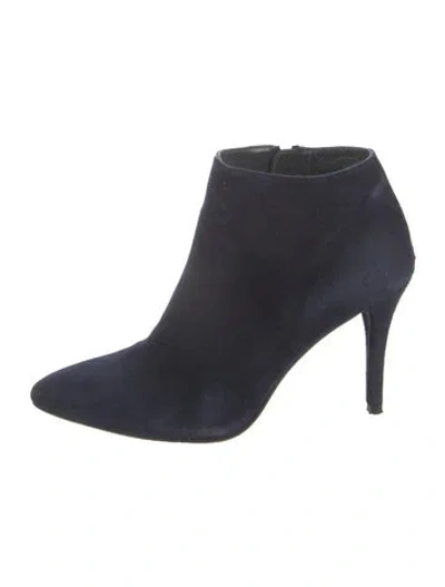 Pre-owned Stuart Weitzman Suede Boots In Blue