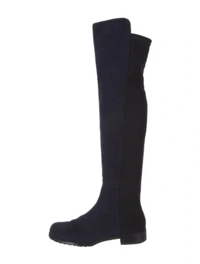 Pre-owned Stuart Weitzman Suede Boots In Blue