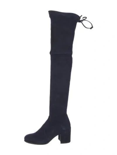 Pre-owned Stuart Weitzman Suede Boots In Blue
