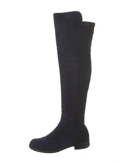 Pre-owned Stuart Weitzman Suede Boots In Blue