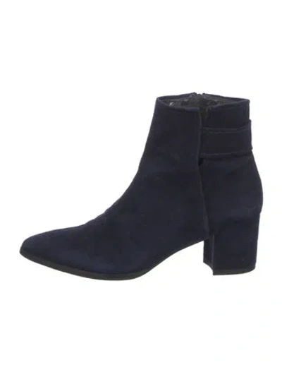 Pre-owned Stuart Weitzman Suede Boots In Blue