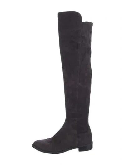 Pre-owned Stuart Weitzman Suede Boots In Blue