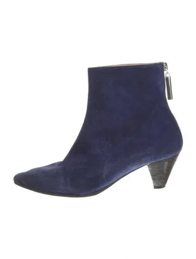 Pre-owned Stuart Weitzman Suede Boots In Blue
