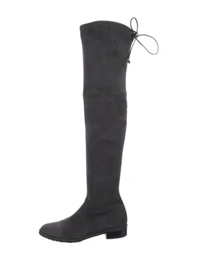 Pre-owned Stuart Weitzman Suede Boots In Blue
