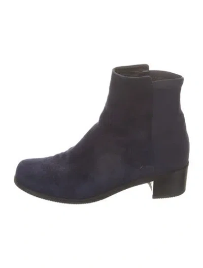 Pre-owned Stuart Weitzman Suede Boots In Blue