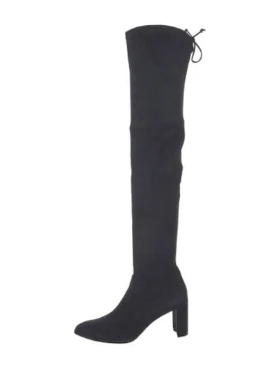 Pre-owned Stuart Weitzman Suede Boots In Blue