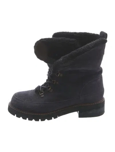 Pre-owned Stuart Weitzman Suede Boots In Blue