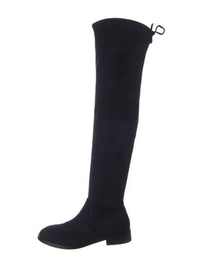 Pre-owned Stuart Weitzman Suede Boots In Blue