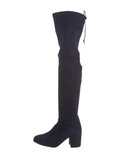 Pre-owned Stuart Weitzman Suede Boots In Blue