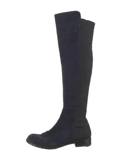 Pre-owned Stuart Weitzman Suede Boots In Blue