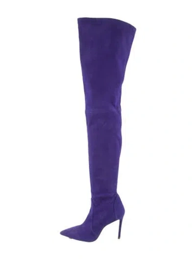 Pre-owned Stuart Weitzman Suede Boots In Blue