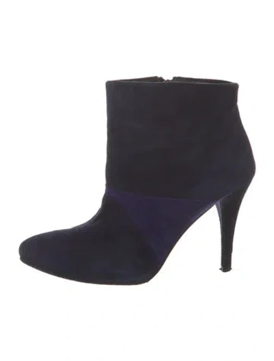 Pre-owned Stuart Weitzman Suede Boots In Blue